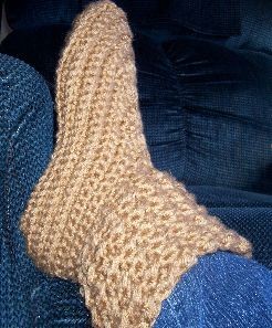 Crocheted Boot Slippers Pattern, photo 1