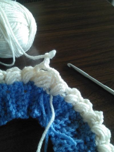My version of the Braided Puff Stitch Slouch Hat, photo 12