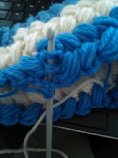My version of the Braided Puff Stitch Slouch Hat, photo 19