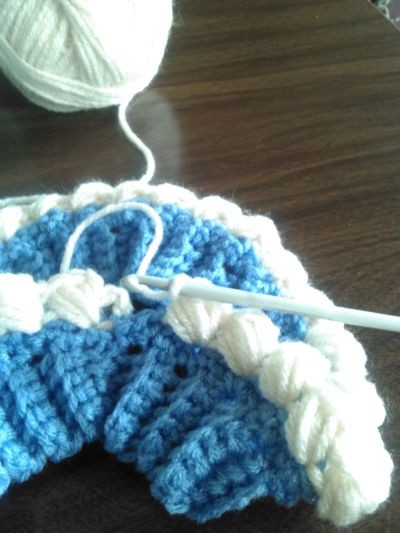 My version of the Braided Puff Stitch Slouch Hat, photo 8