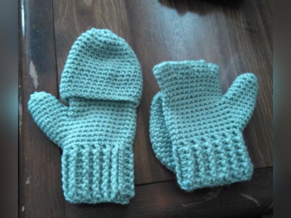 Convertible Mittens / Fingerless Gloves (Crochet)