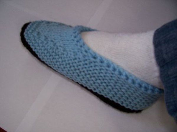 Knitted Moccasin Slippers