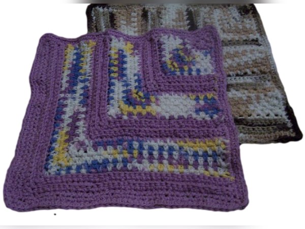 Right Angle Rows Dishcloth Ver. 3